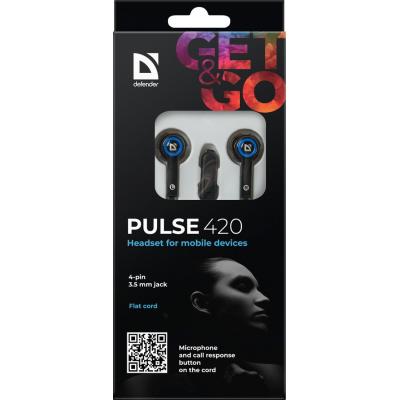 Навушники Defender Pulse 420 Blue (63423)