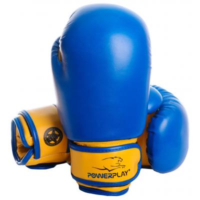 Боксерські рукавички PowerPlay 3004 JR 6oz Blue/Yellow (PP_3004JR_6oz_Blue/Yellow)