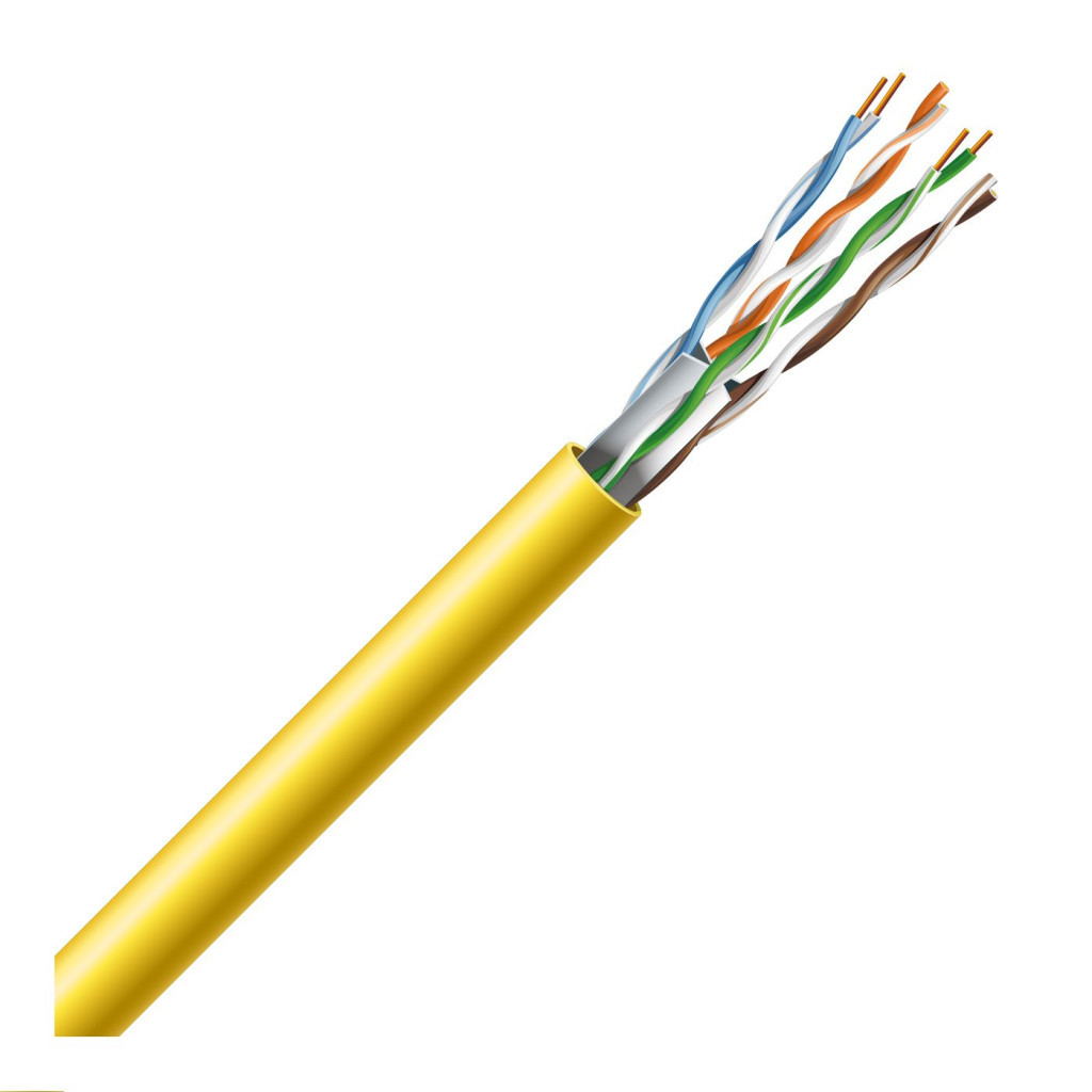 Кабель мережевий ЗЗКМ UTP 305м 4*2*23AWG[0,56] мідь[СU] cat.6, малодимний [LSZH] (72570)