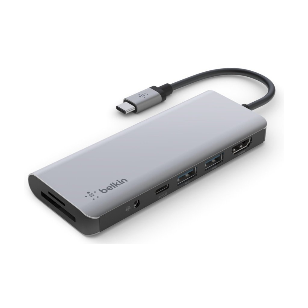 Концентратор Belkin USB-C 7-in-1 Multiport Dock (AVC009BTSGY)