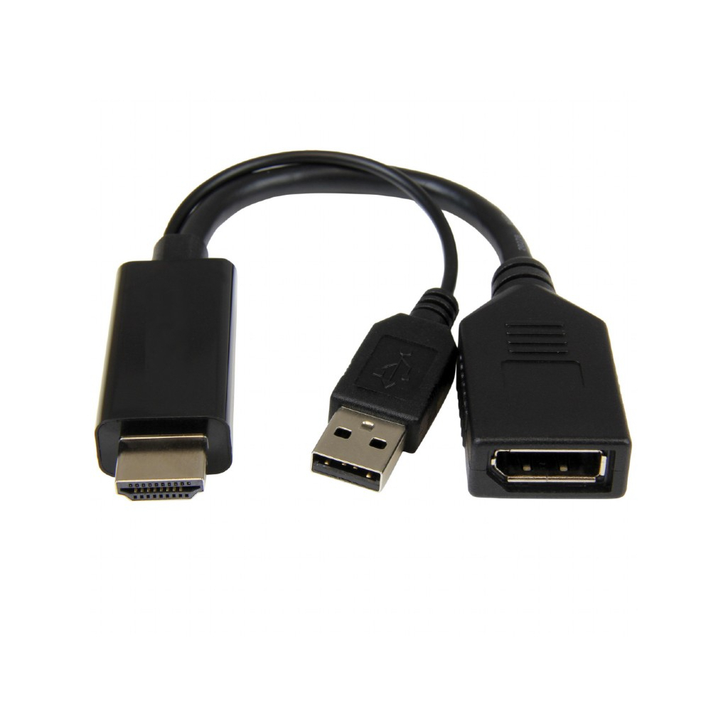 Перехідник HDMI to DisplayPort, 4K 30Hz Cablexpert (A-HDMIM-DPF-01)