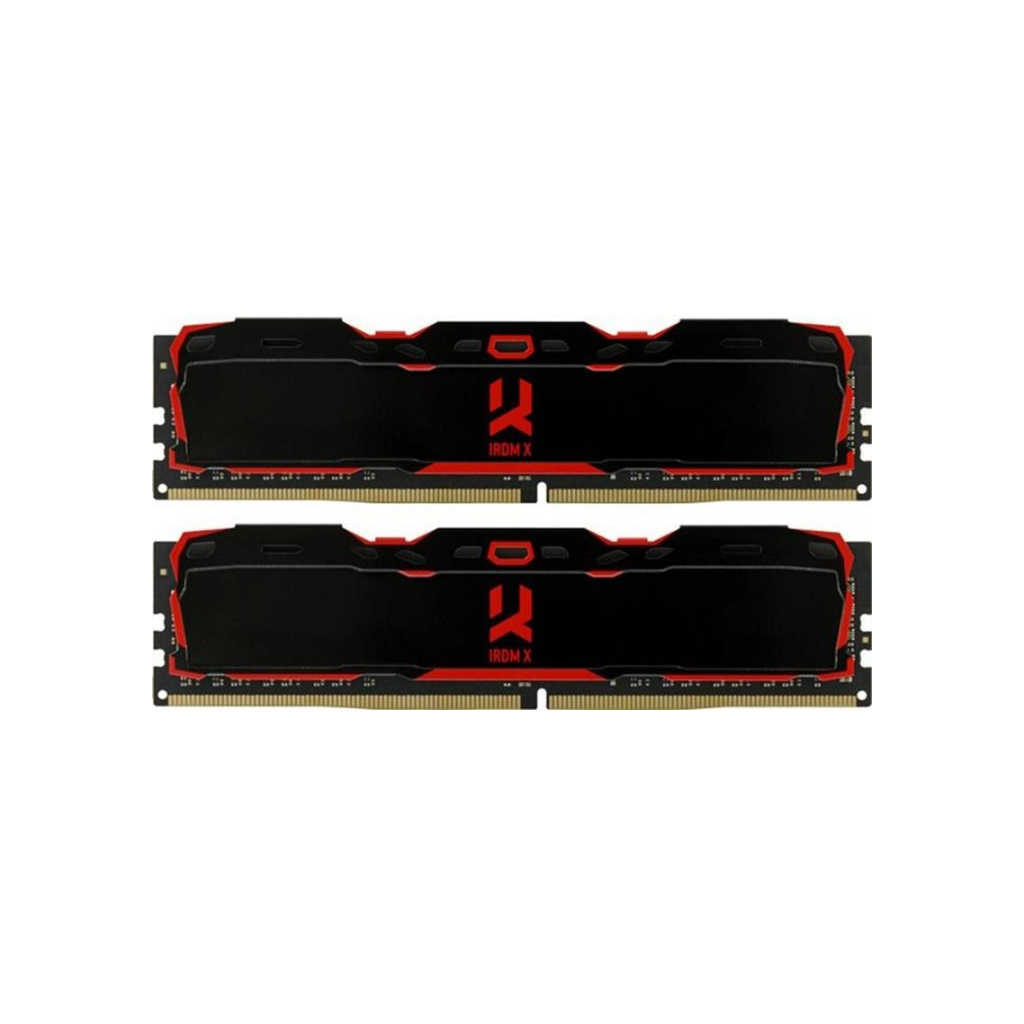 Модуль пам'яті для комп'ютера DDR4 32GB (2x16GB) 3200 MHz Iridium X Black Goodram (IR-X3200D464L16/32GDC)