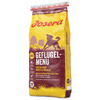 Сухий корм для собак Josera Geflugel Menu 15 кг (4032254741633)