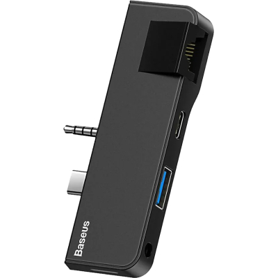 Концентратор Baseus USB3.1 Type-C+3.5mm toHDMI/USB 3.0/Type-C/3.5mm forSurfaceGo (CAHUB-FT01)