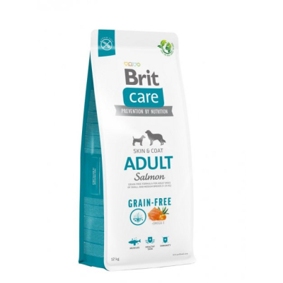 Сухий корм для собак Brit Care Dog Grain-free Adult для малих і середніх порід з лососем 12 кг (8595602558834)