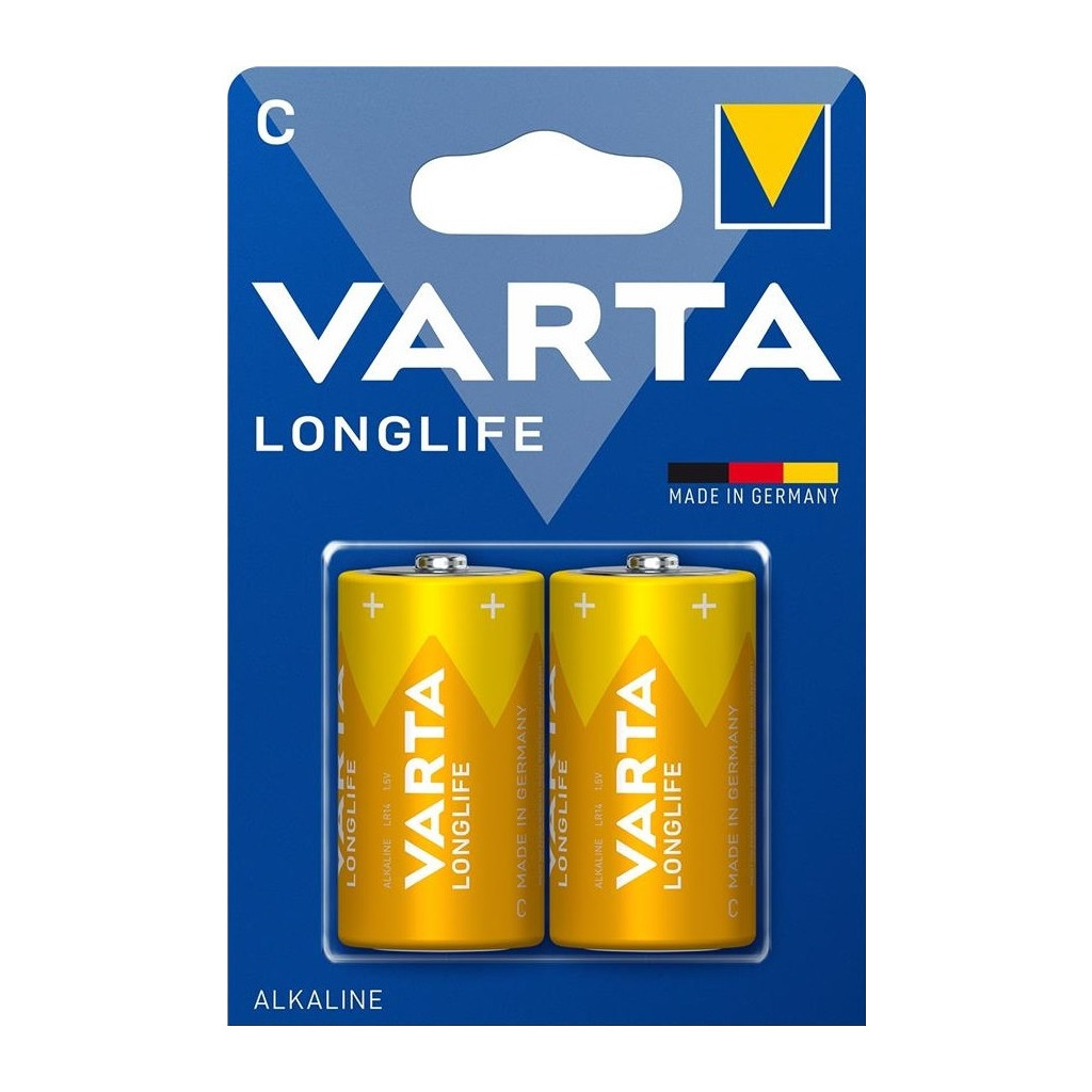 Батарейка Varta C (LR14) Longlife Extra * 2 (4114101412)