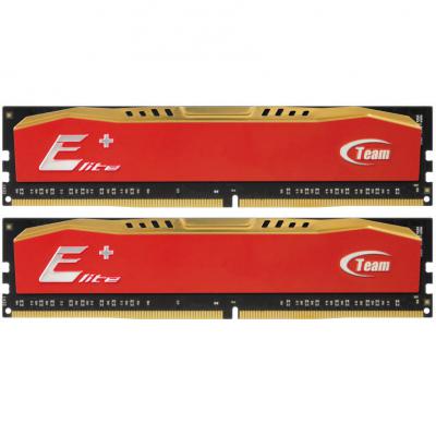 Модуль пам'яті для комп'ютера DDR3 8GB (2x4GB) 1866 MHz Elite Plus Orange Team (TPAD38G1866HC13DC01)