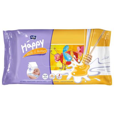 Дитячі вологі серветки Bella Baby Happy Milk & Honey 64 шт (5900516421137)