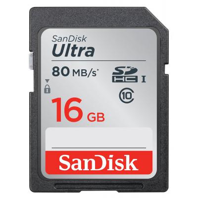 Карта пам'яті SanDisk 16GB SDHC Ultra Class 10 UHS (SDSDUNC-016G-GN6IN)