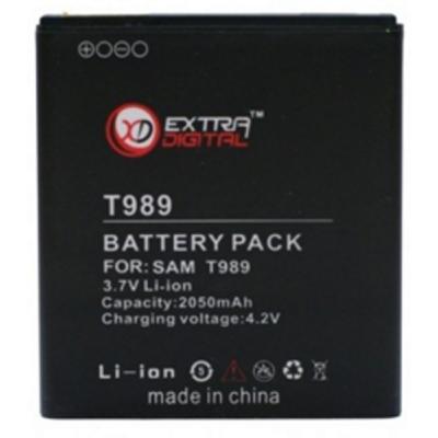 Акумуляторна батарея для телефону Extradigital Samsung SGH-T989 Galaxy S2 (2050 mAh) (DV00DV6122)