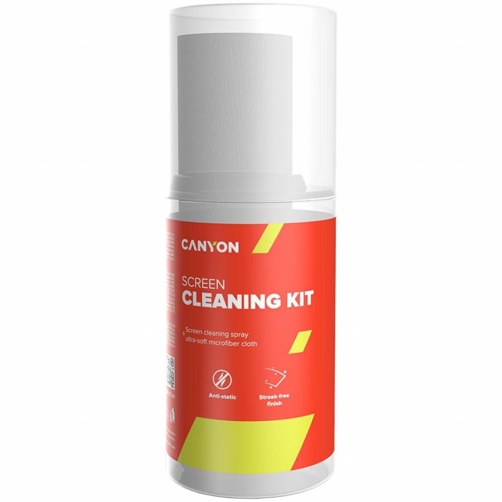 Спрей для очищення Canyon Screen Cleaning Spray 200ml + 18x18cm microfiber (Cleaning K (CNE-CCL31)