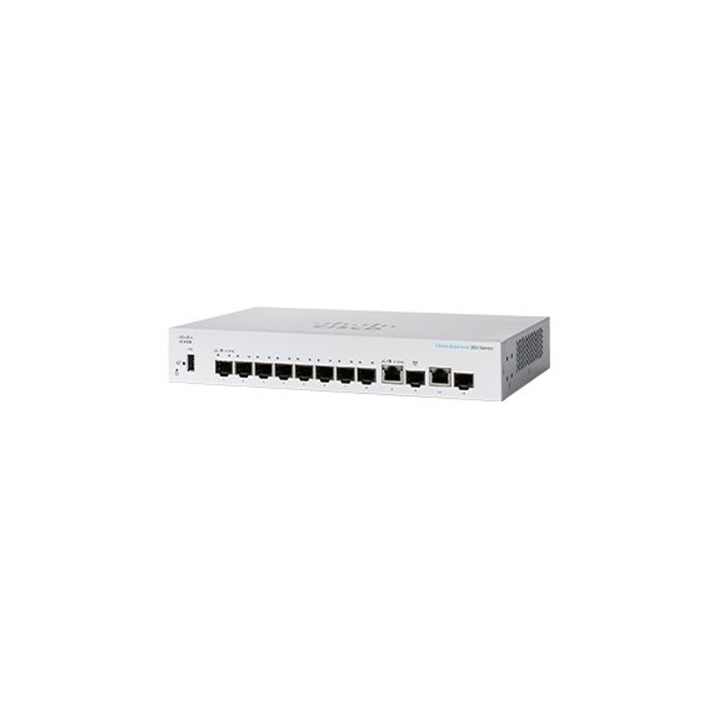 Комутатор мережевий Cisco CBS350-8S-E-2G-EU