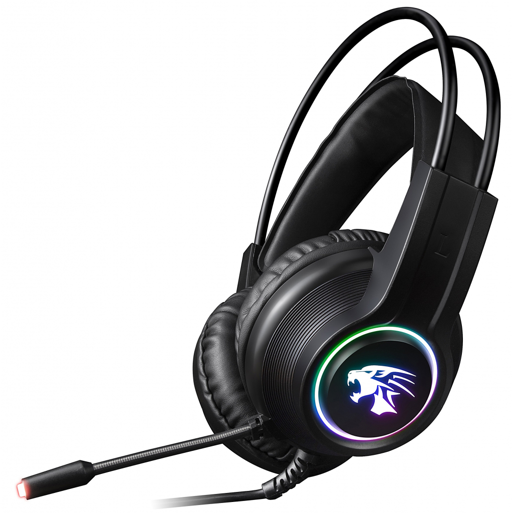 Навушники Varr VH8030 Headset USB 2 х 3.5 mic RGB Black (VH8030)