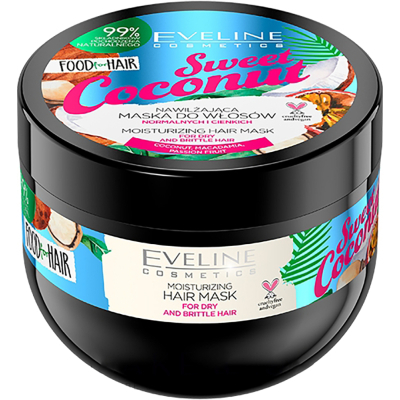 Маска для волосся Eveline Cosmetics Food For Hair Sweet Coconut 500 мл (5901761988918)