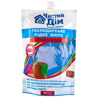 Гель для прання Чистий Дім Господарське рідке мило 500 мл (4820091144706)