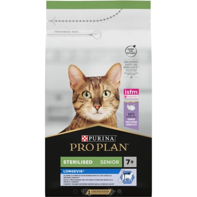 Сухий корм для кішок Purina Pro Plan Sterilised Senior з індичкою 1.5 кг (7613034989673)