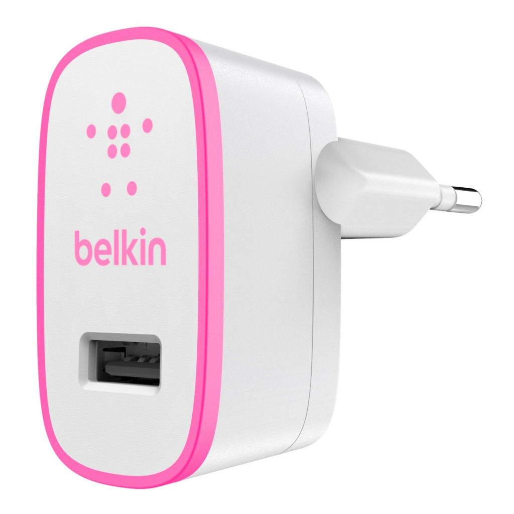 Зарядний пристрій Belkin USB Home Charger (220V, USB 2.1A) (F8J052vfPNK)