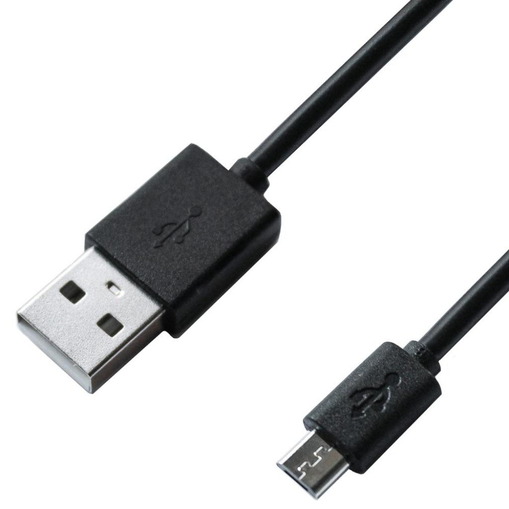 Дата кабель USB 2.0 AM to Micro 5P 1.0m Black Grand-X (PM01S)