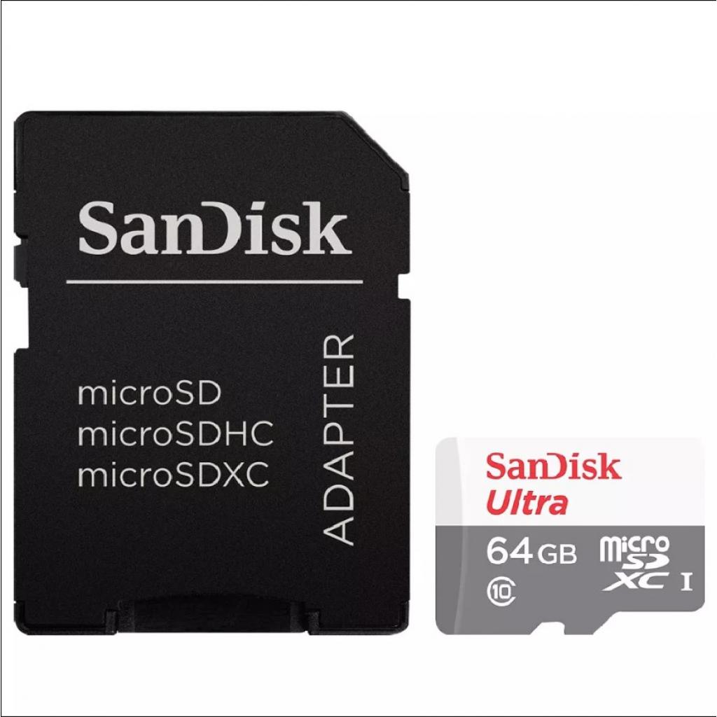 Карта пам'яті SanDisk 64GB microSD Class 10 UHS-I Ultra (SDSQUNS-064G-GN3MA)