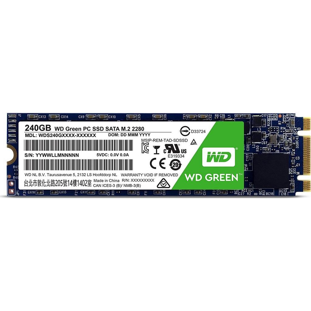 Накопичувач SSD M.2 2280 240GB WD (WDS240G2G0B)