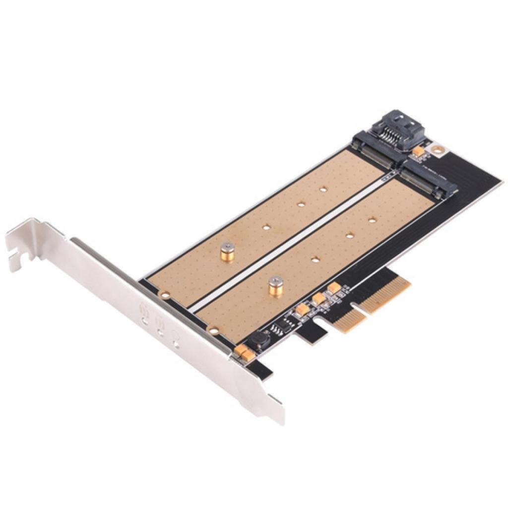 Плата розширення Silver Stone PCIe x4 до SSD m.2 SATA та NVMe (SST-ECM22)