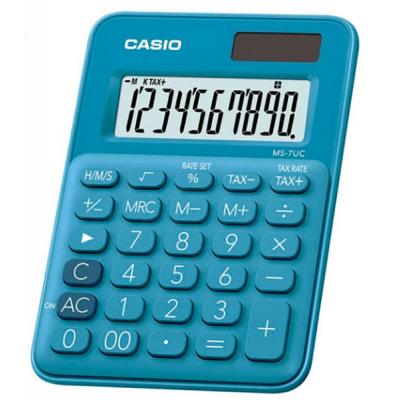 Калькулятор Casio MS-7UC-BU-S-EC голубой (MS-7UC-BU-S-EC блакитний)