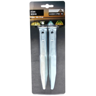 Комплект кілочків High Peak Steel V-Peg 18 см 6 шт Silver (928994)