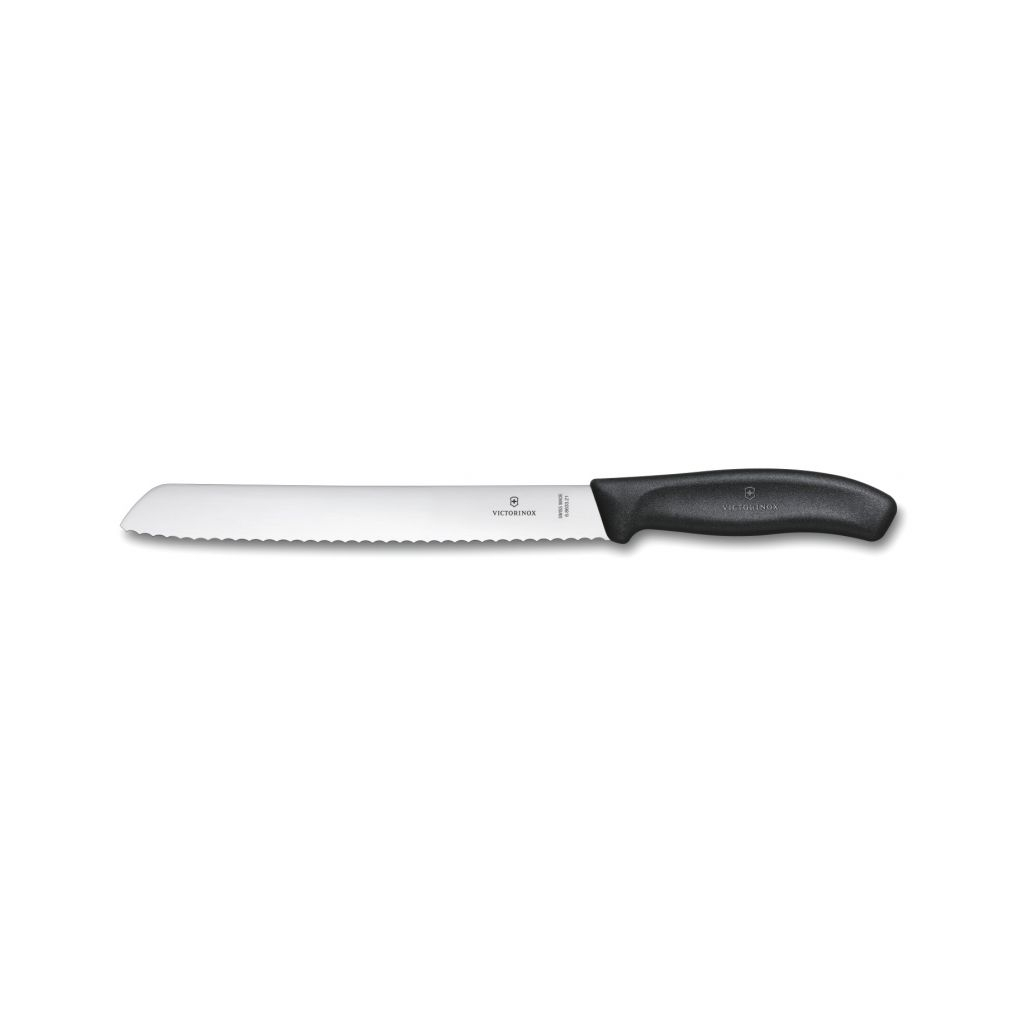 Кухонний ніж Victorinox SwissClassic Bread 21 см Serrated Black (6.8633.21)