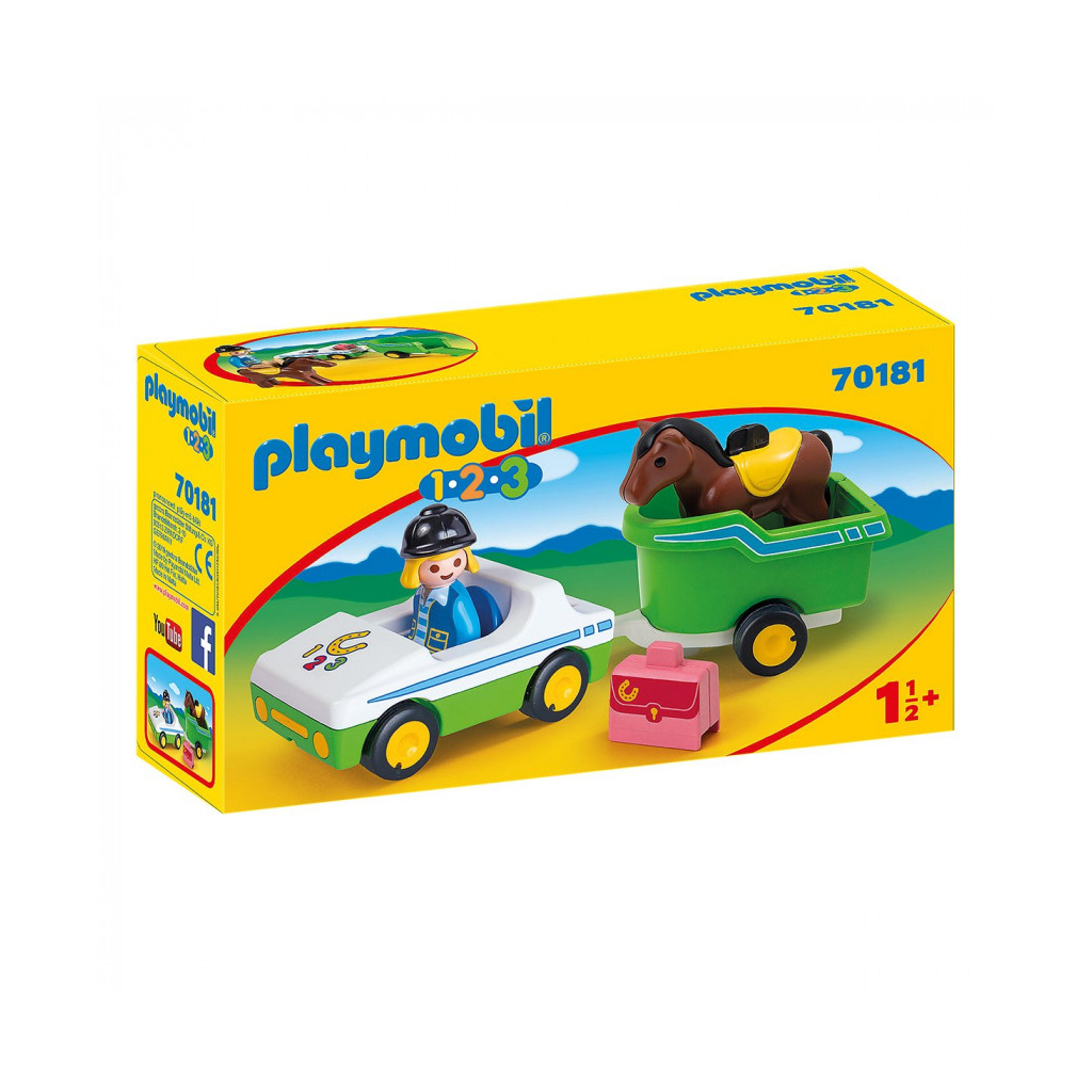 Конструктор Playmobil Машина з возом і конем (6336518)