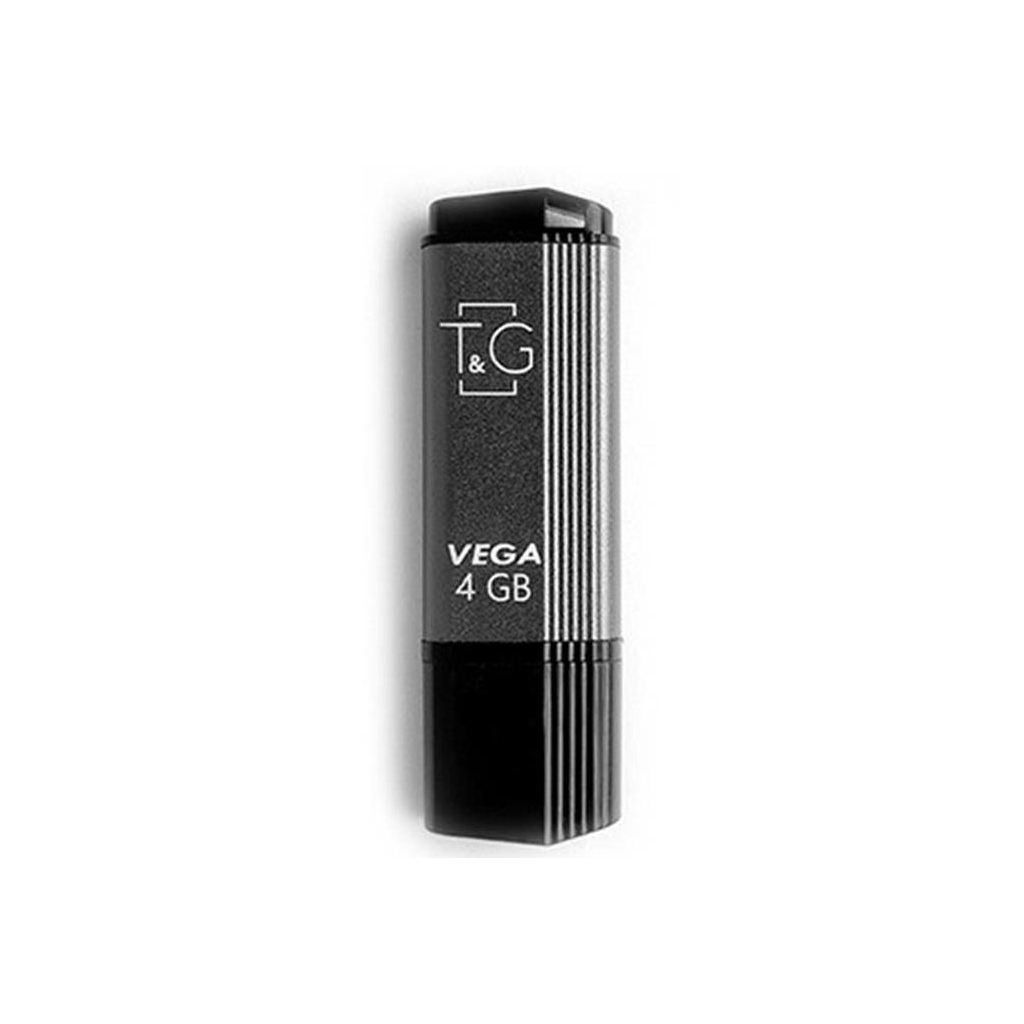 USB флеш накопичувач T&G 4GB 121 Vega Series Grey USB 2.0 (TG121-4GBGY)