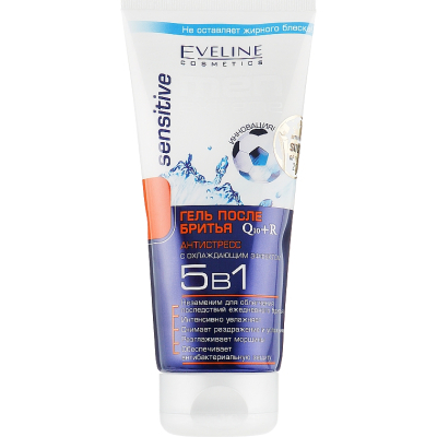 Гель після гоління Eveline Cosmetics Men Extreme Q10+R Sensitive 5 в 1 200 мл (5907609344236)