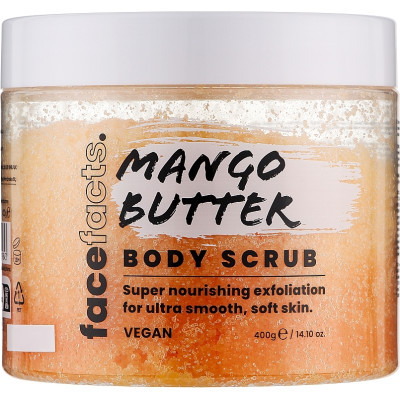 Скраб для тіла Face Facts Body Scrub Mango Butter Мангове масло 400 г (5031413929843)