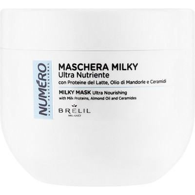 Маска для волосся Brelil Numero Milky Hair Mask Ультраживильна 400 мл (8011935088058)