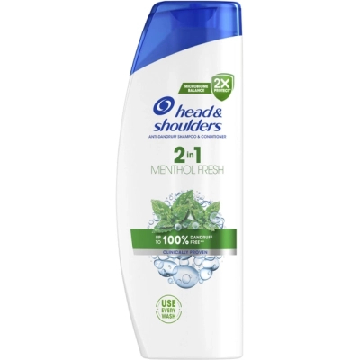 Шампунь Head & Shoulders 2 в 1 Проти лупи Свіжість ментолу 625 мл (8700216305372)