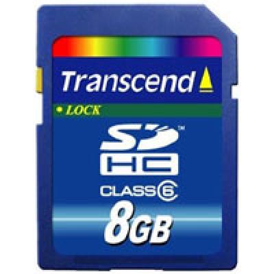 Карта пам'яті Transcend 8Gb SDHC class 6 (TS8GSDHC6)