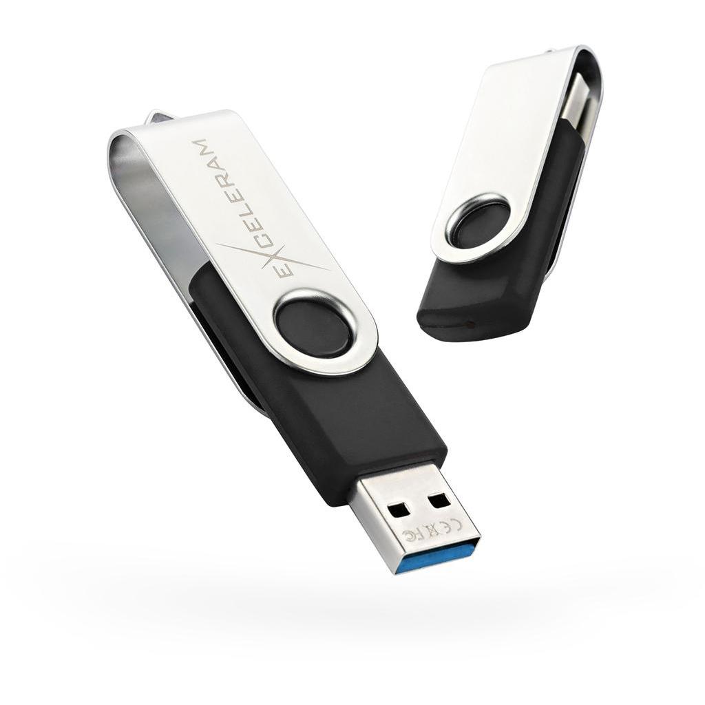 USB флеш накопичувач eXceleram 32GB P1 Series Silver/Black USB 3.1 Gen 1 (EXP1U3SIB32)