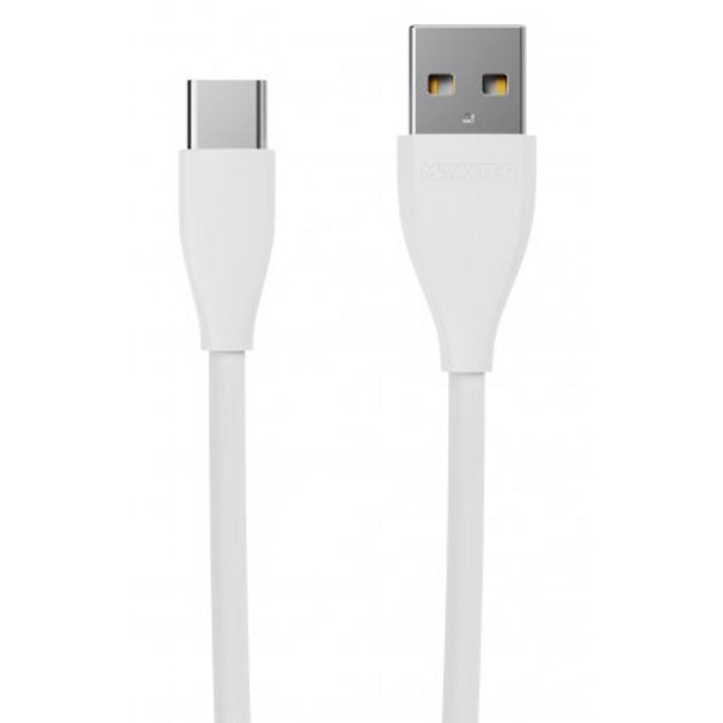 Дата кабель USB 2.0 AM to Type-C 1.0m Maxxter (UB-C-USB-01W)