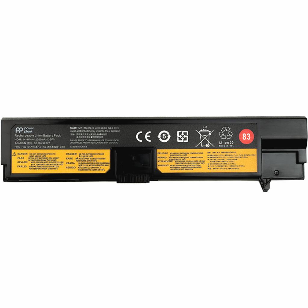 Акумулятор до ноутбука Lenovo Thinkpad E570 (01AV417) 14.4V 2200mAh PowerPlant (NB480876)