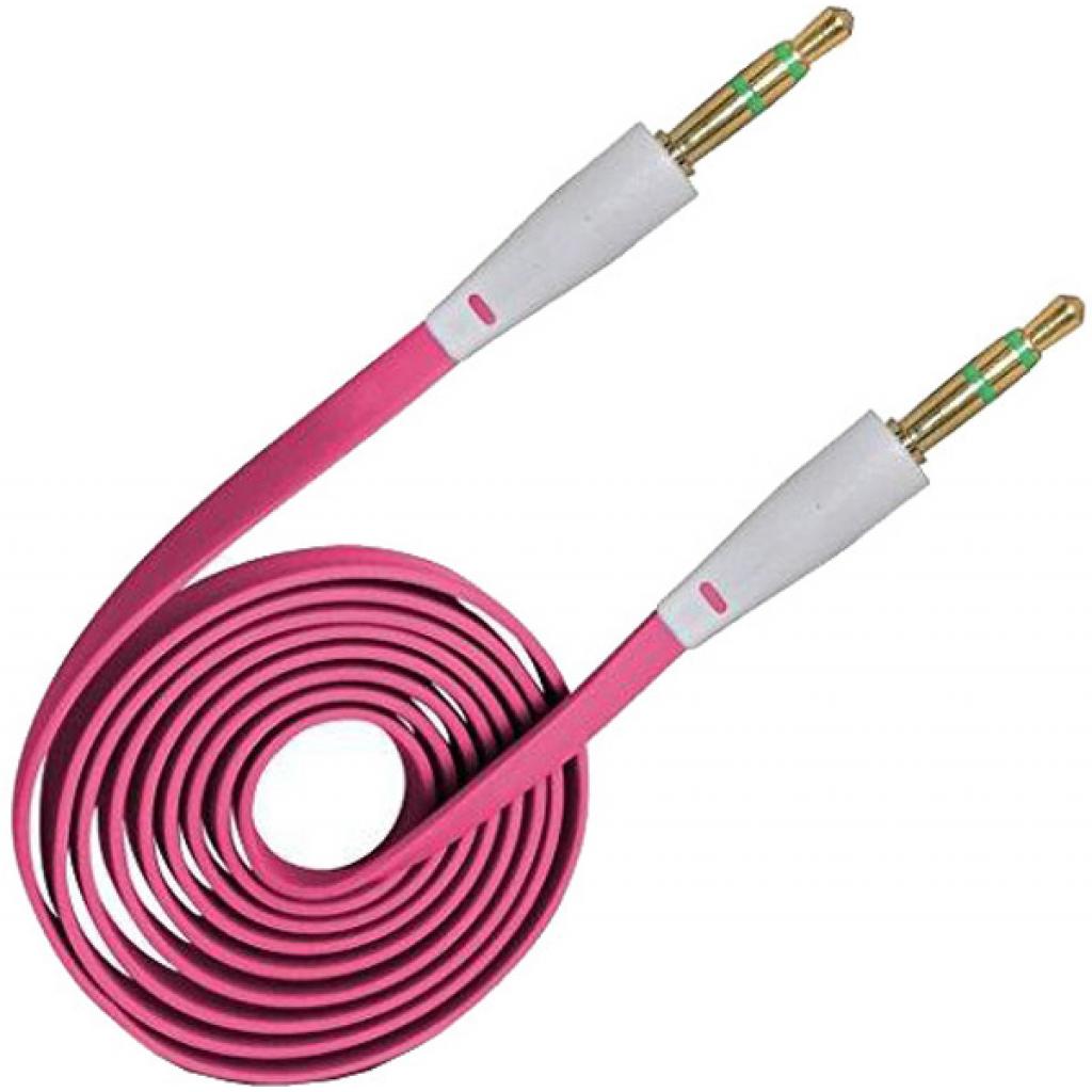 Кабель мультимедійний Jack 3.5mm to jack 3.5mm 1 м Pink XoKo (AUX-010-PNK)