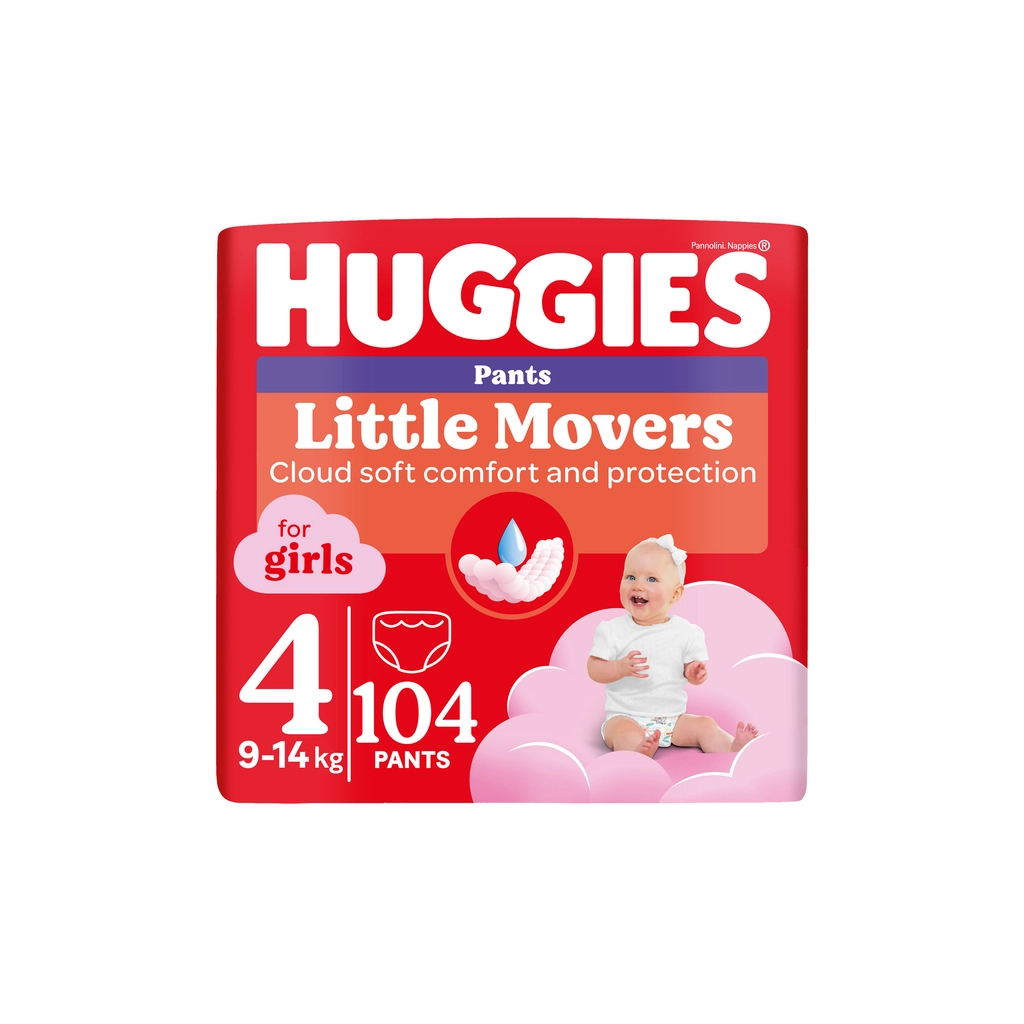 Підгузок Huggies Pants 4 Mega (9-14 кг) для дівчаток 104 шт (5029054568095)