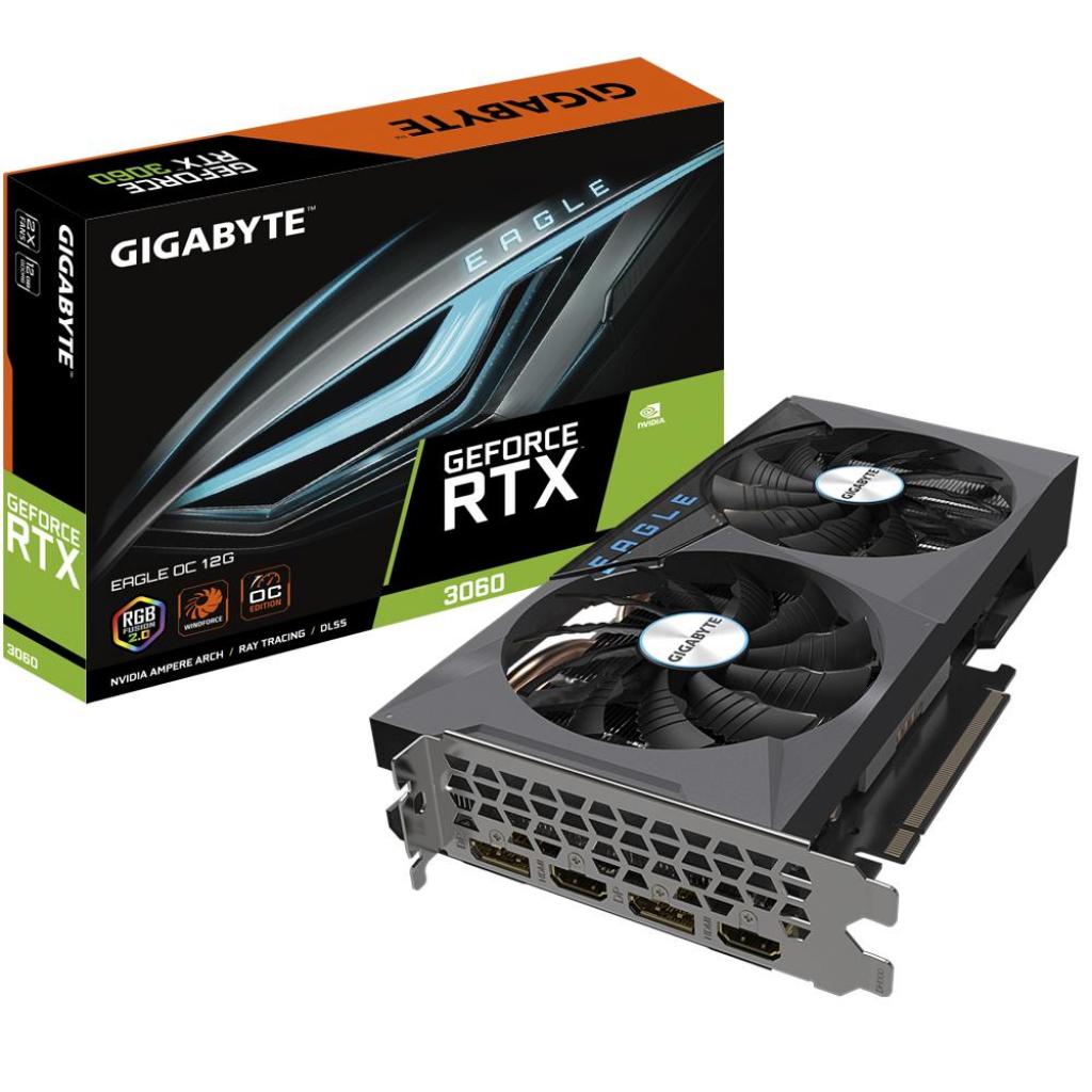 Відеокарта GIGABYTE GeForce RTX3060 12Gb EAGLE OC (GV-N3060EAGLE OC-12GD)