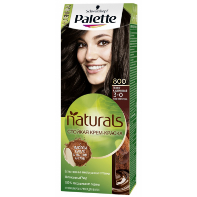 Фарба для волосся Palette Naturals 3-0 Темно-каштановий 110 мл (3838824124520)