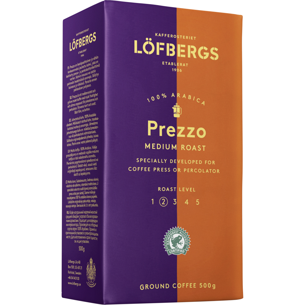 Кава Lofbergs Prezzo Medium Roast 500 г (7310050001586)