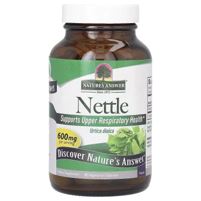 Трави Nature's Answer Кропива, 600 мг, Nettle, 90 вегетаріанських капсул (NTA-16306)