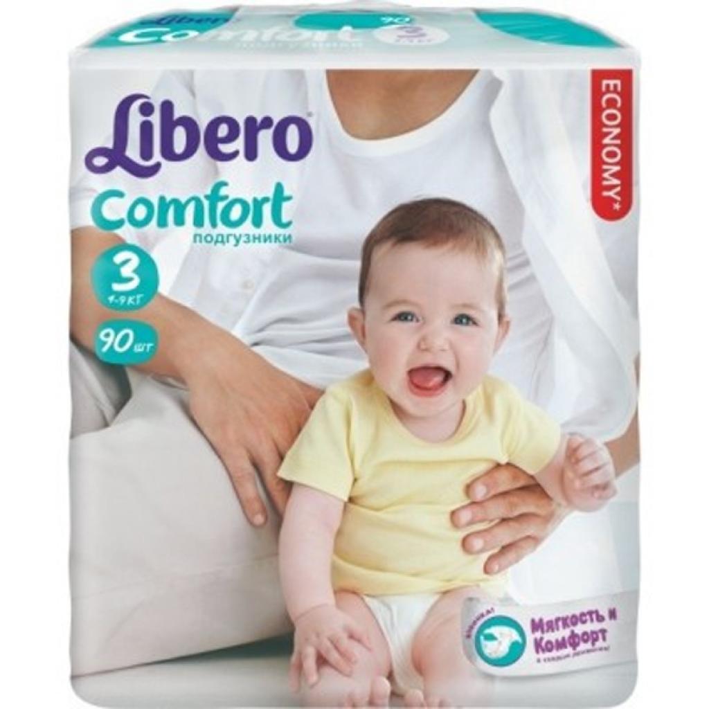 Підгузок Libero Comfort 3 (4-9 кг), 90 шт (7322540556483)