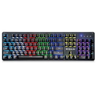 Клавіатура REAL-EL M47 RGB, black