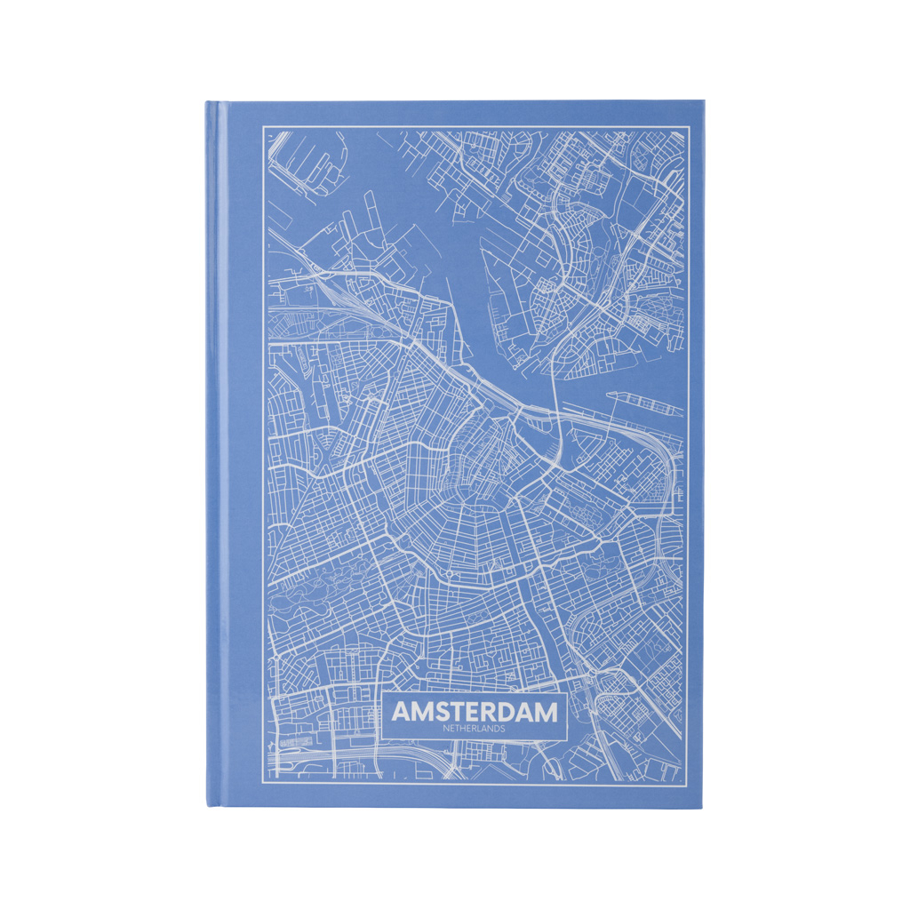 Книга записна Axent Maps Amsterdam А4 в твердій обкладинці 96 аркушів в клітинку (8422-507-A)