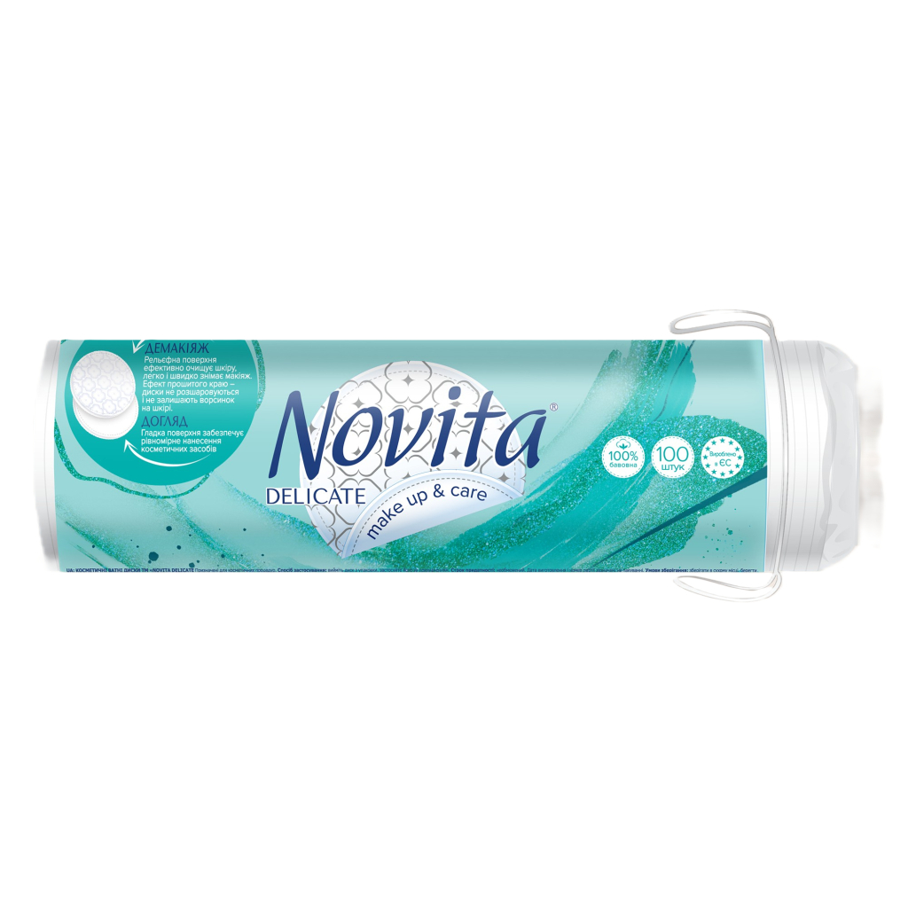 Ватні диски Novita Delicate 100 шт. (4744246013078)