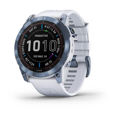 Смарт-годинник Garmin fenix 7X Sapph Sol Mineral Blue, GPS (010-02541-15)