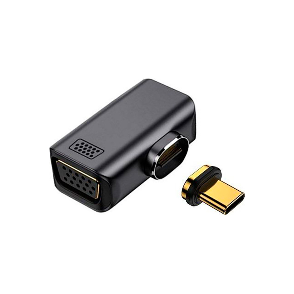 Перехідник USB-C to VGA 1080P60Hz PowerPlant (CA914289)